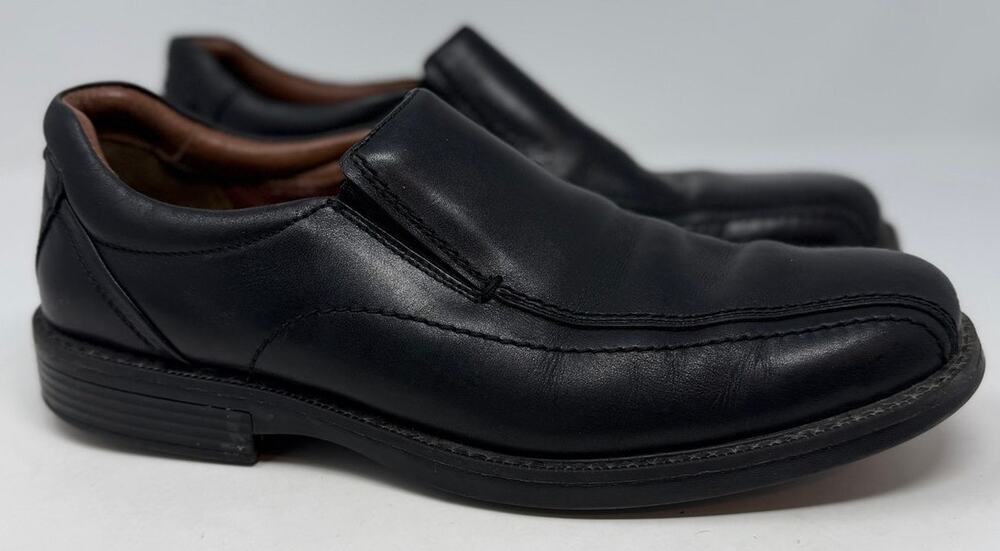 Johnston & Murphy Men's Waterproof Black Sheepskin Dress Shoes Size 10 1/2